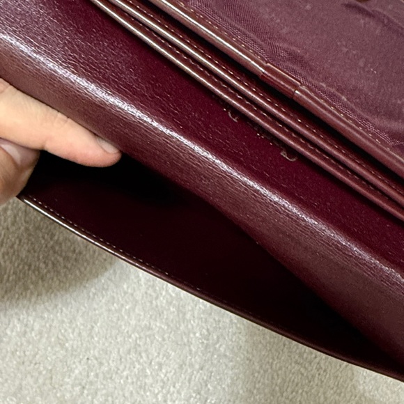 Vintage Wine Burgandy Dior clutch - Picture 11 of 11